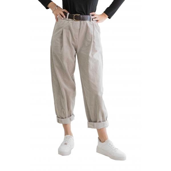 Pantalone tinta unita con cintura